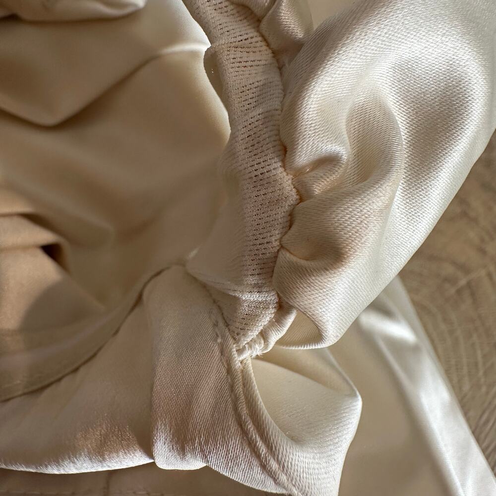 LoveShackFancy Cailey Off the Shoulder Cream Dress 4 - Picture 11 of 15